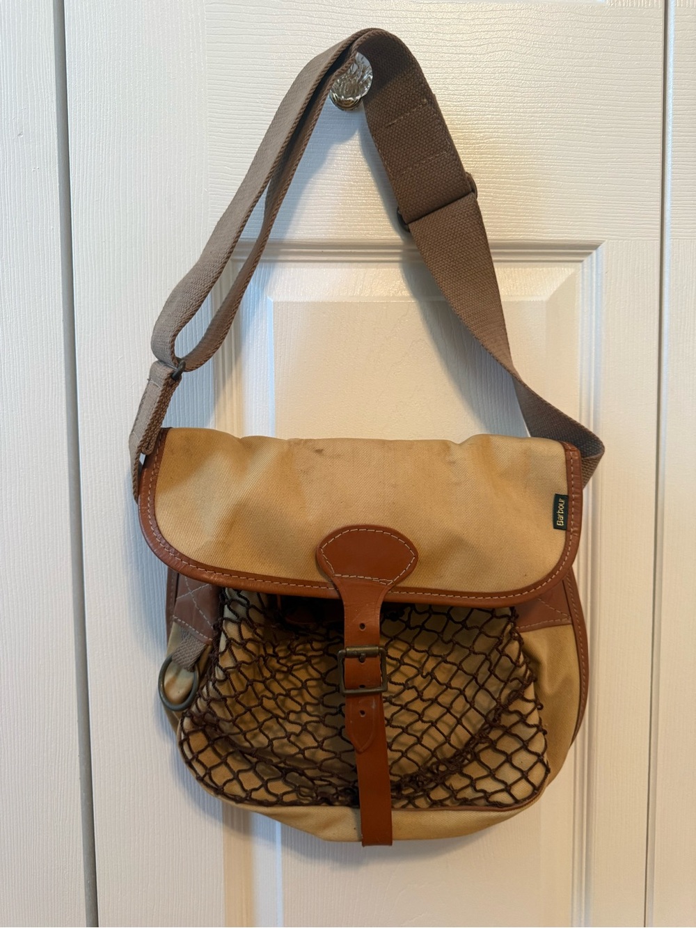 Vintage Barbour Fisherman Shoulder Bag